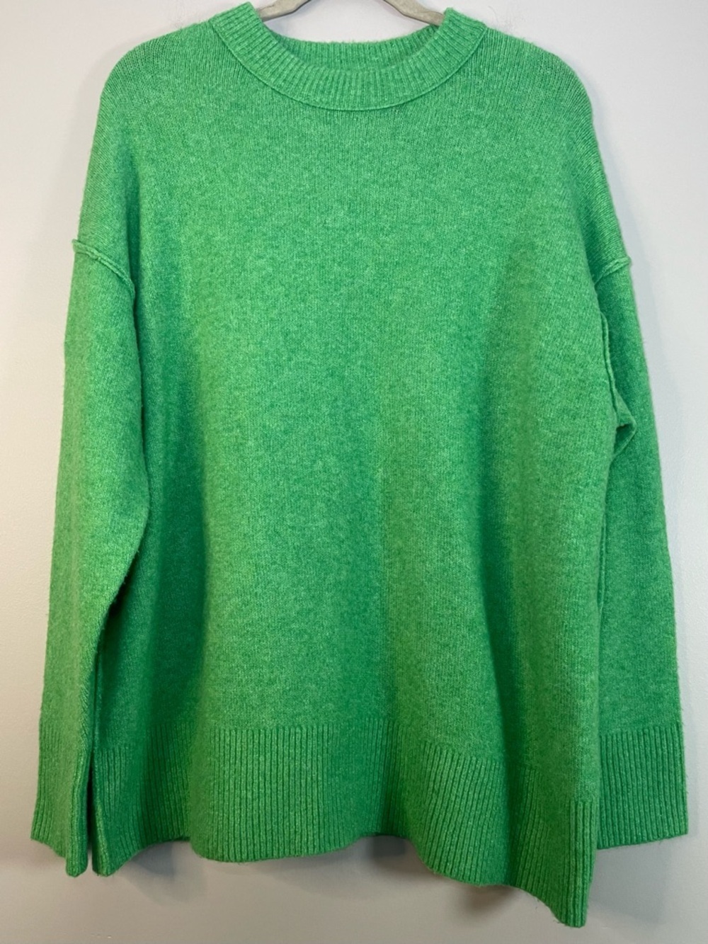 aerie Bright Green Ribbed Knit Sweater